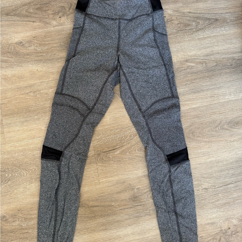 Lululemon Athletica Gray & Black Leggings